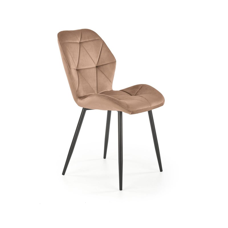 Krzesło tapicerowane K453 VELVET beżowe