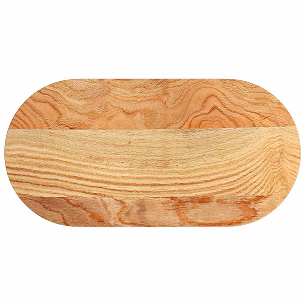 Plateau En Bois Chêne Möve Oak - 30x10x2 Cm, Pour Salle De Bain, Coins Arrondis, Design Naturel