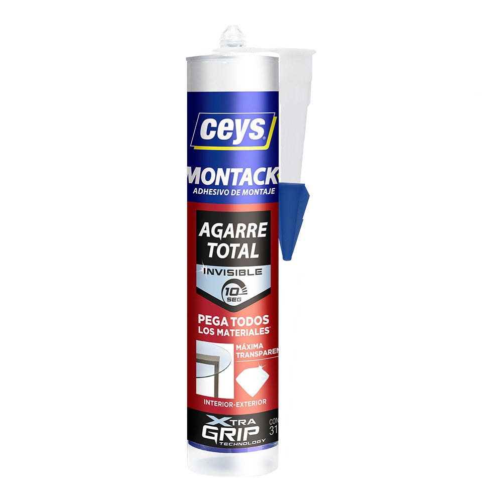 Adhésif de montage CEYS Montack - Cartouche professionnelle invisible 315g 507261 - 3