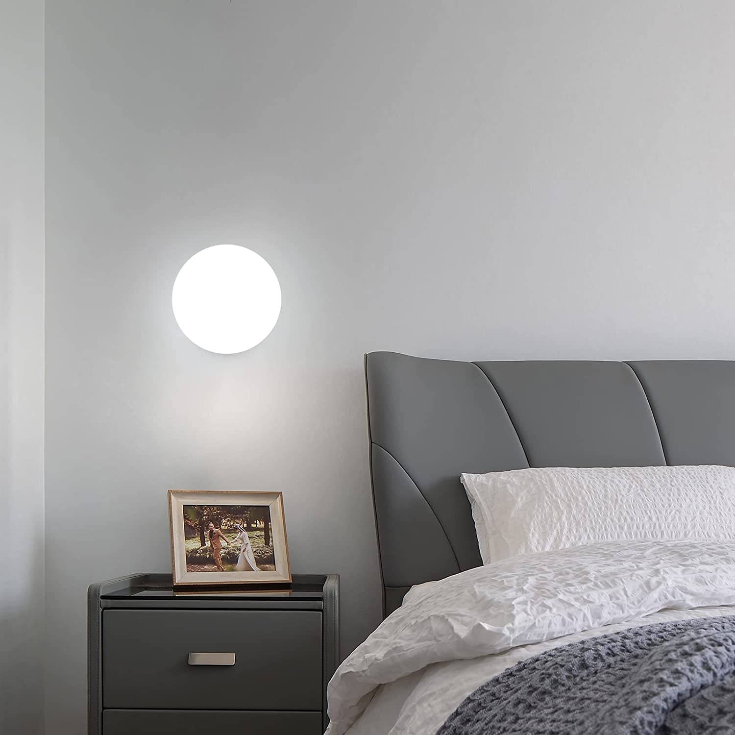 GOECO Applique Murale LED Moderne, 3000K, 4000K, 6000K Lampe Murale Reglable 3 Couleurs Eclairage Mural Interieur Ovale 16w Pour Couloir Chambre 86809420