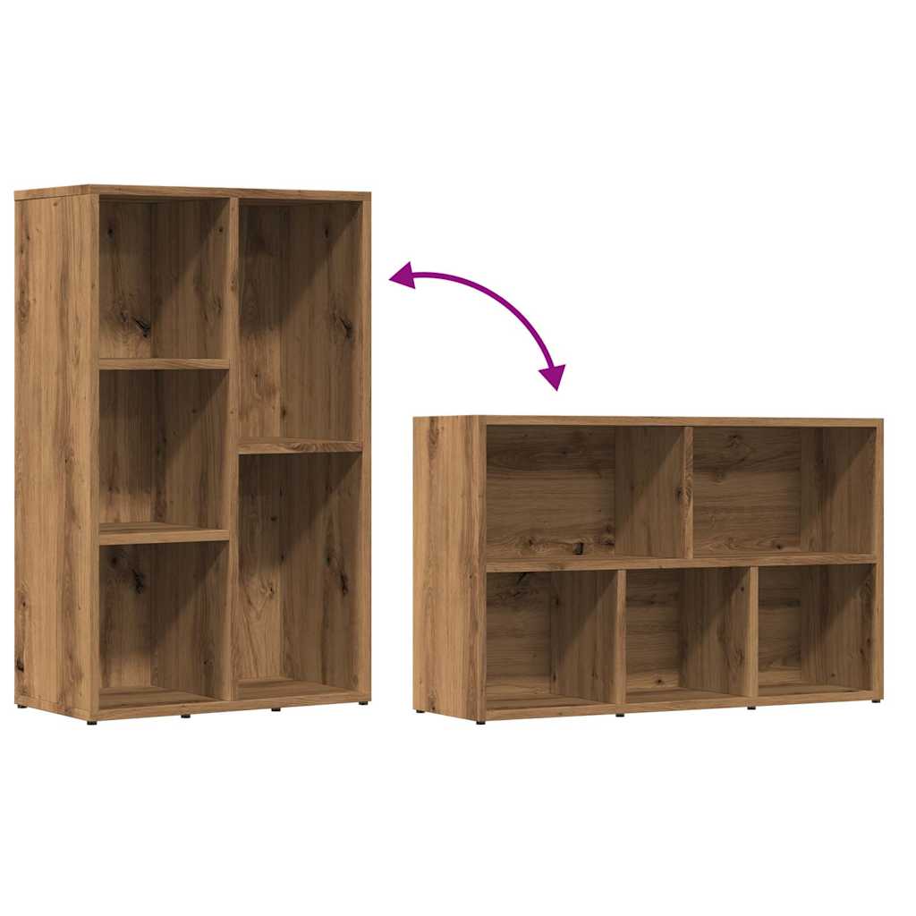 Bibliothèque | Armoire de livres | Meuble de Rangement chêne artisanal 45x25x80 cm bois d'ingénierie CFW719552 - 8