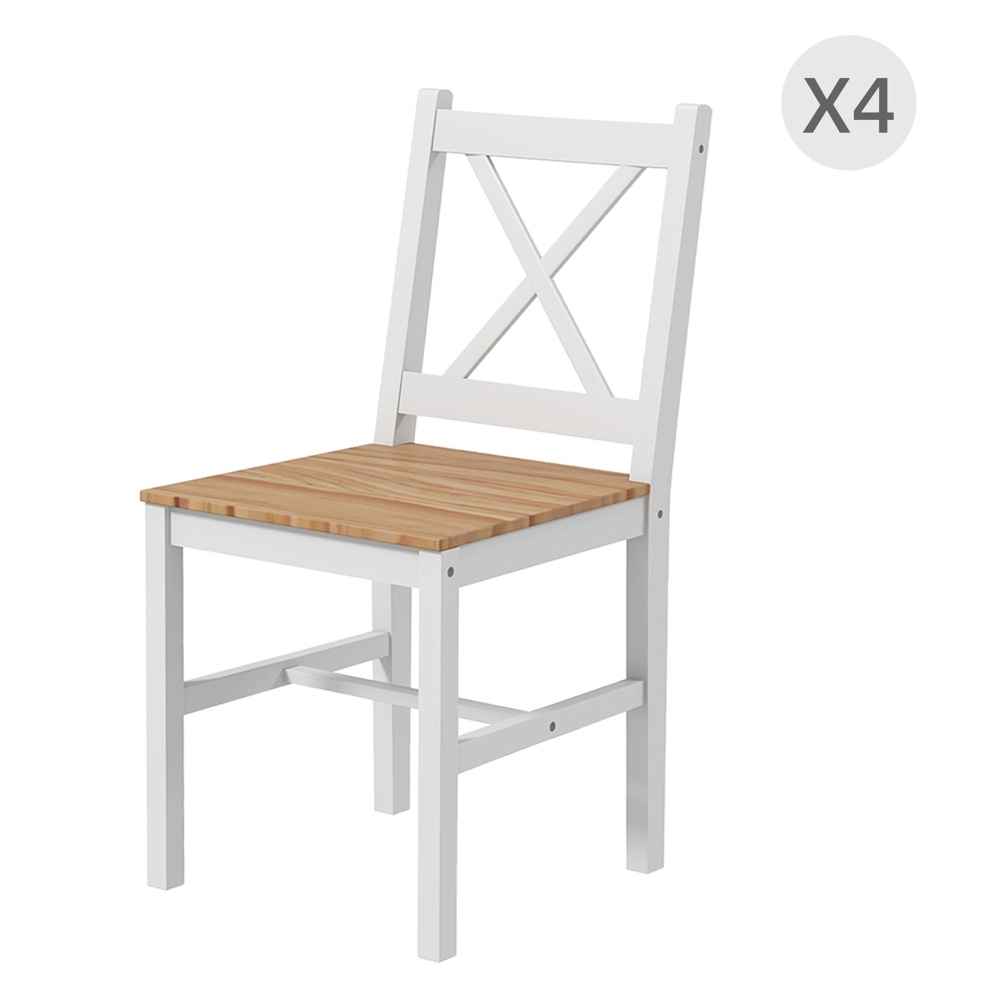 Set 4 sedie industrial e moderne in legno e metallo sala da pranzo – Colly Shop