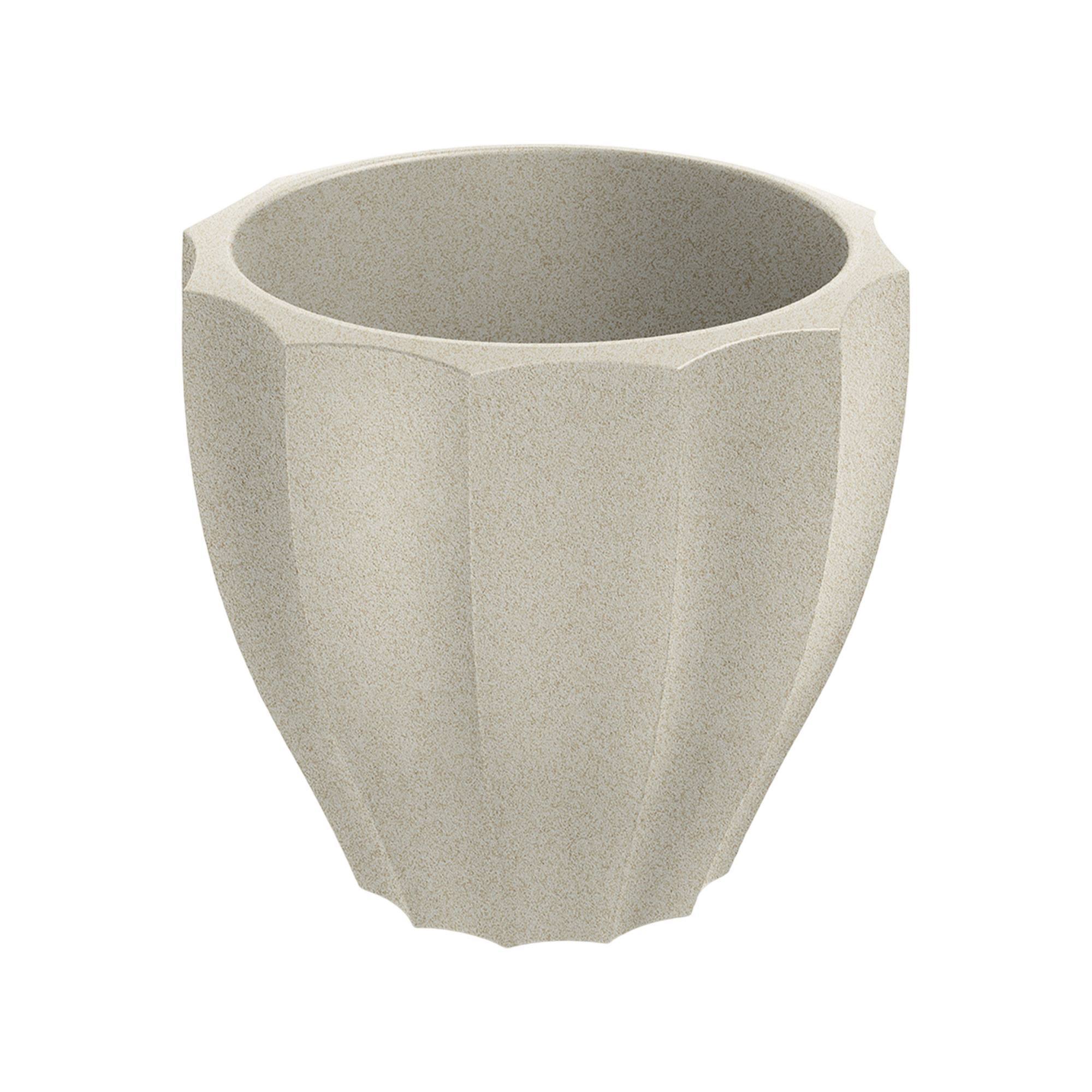 Pot de fleurs rotomoulé Ø60x54cm Rona Round 38L Polyéthylène Arena ...