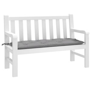 Coussin De Banc Long Intérieur/Extérieur - 90x40x3 Cm, Gris Foncé, Éponge Polyester, Housse Lavable, Antidérapant