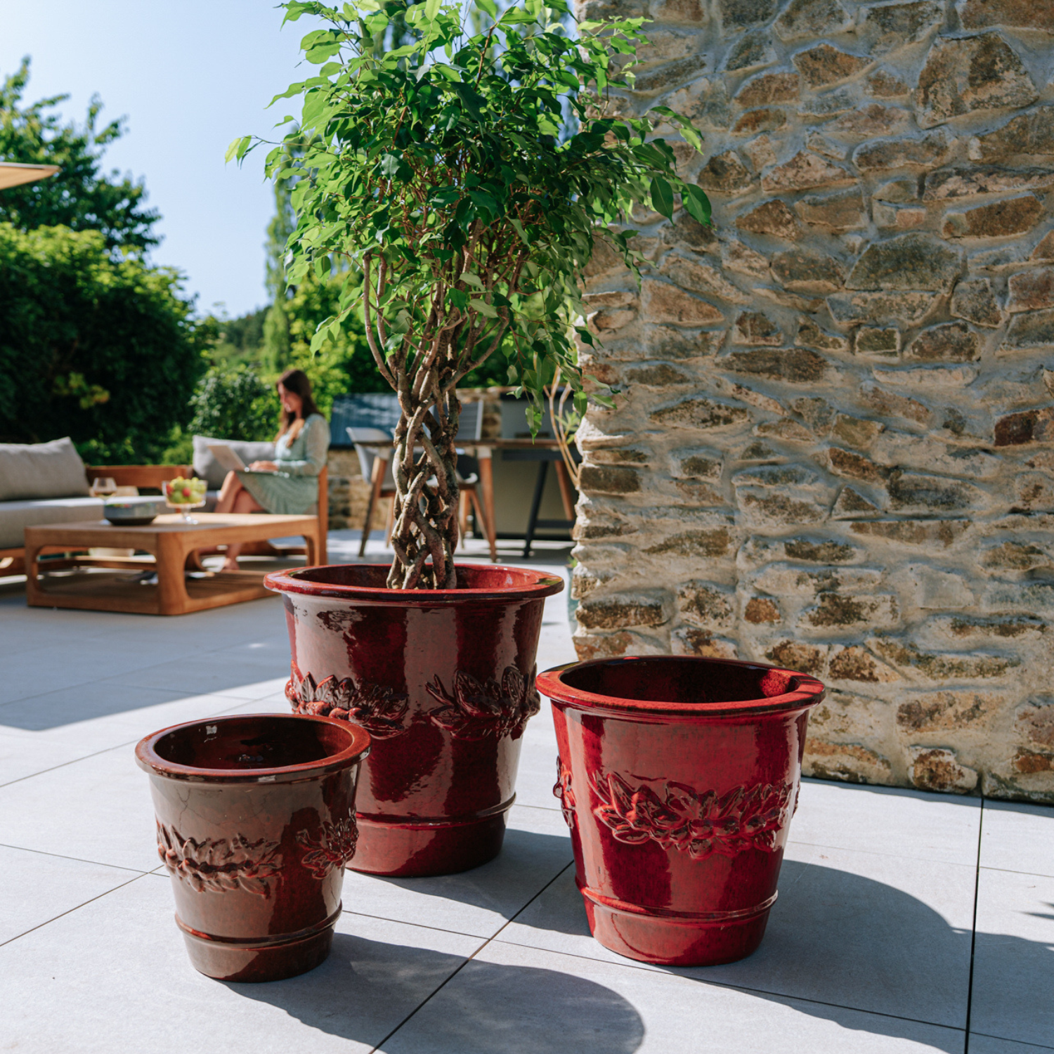 Vaso Per Piante E Fiori Xl Granit CERMAX In Terracotta Terracotta H 32 5 Cm 26 Cm 83583239