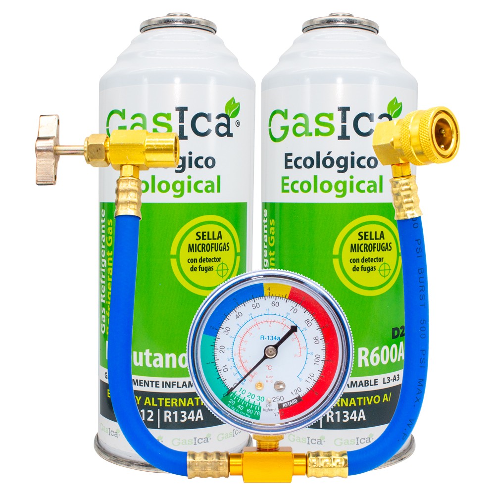 Gaz Réfrigérant Gasica V2, Substitut Du R22, R407 Et R410A Avec Tuyau De Recharge De Gaz Pour Climatisation 87617067