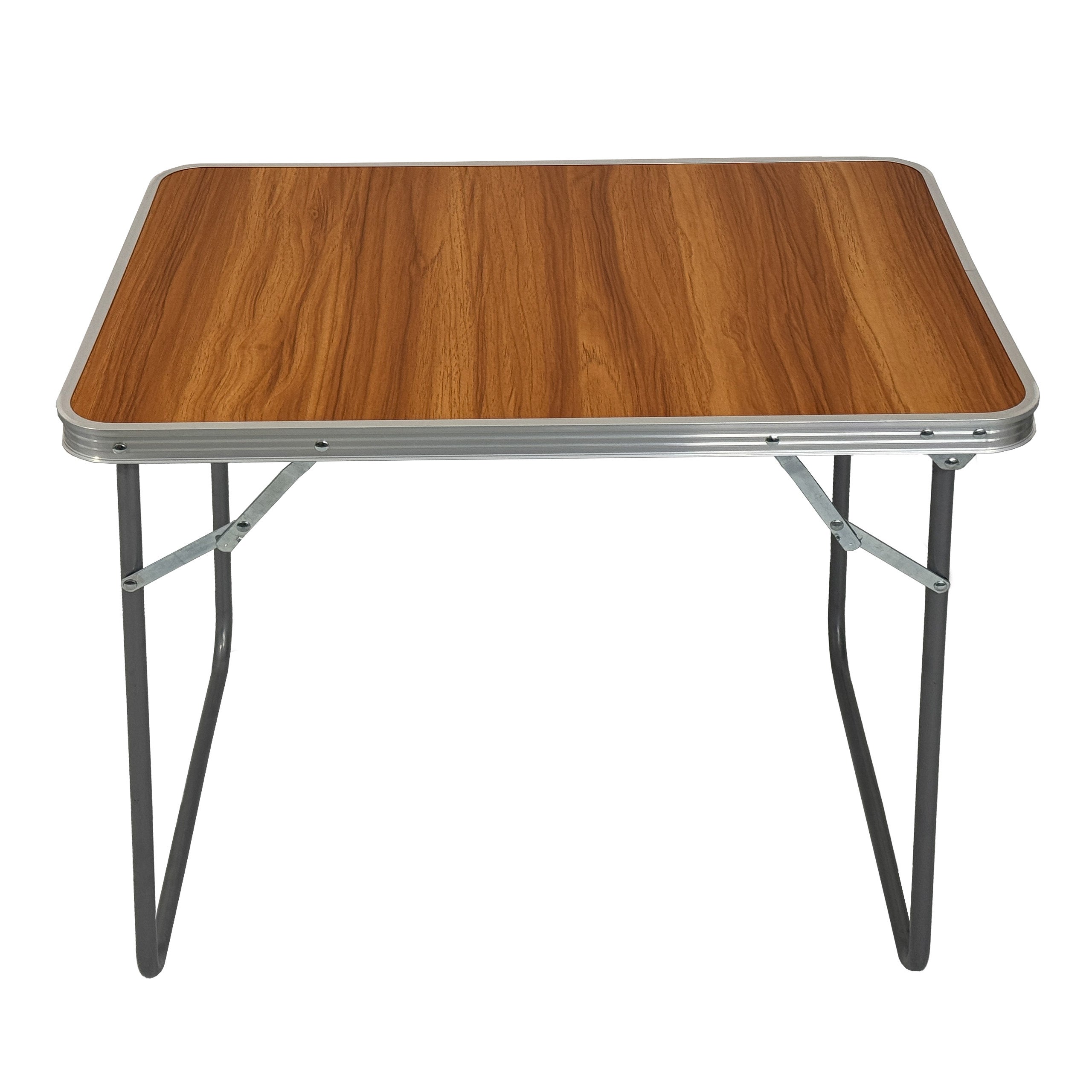 Stół kempingowy składany turystyczny aluminiowy stolik SC1001 kolor drewno