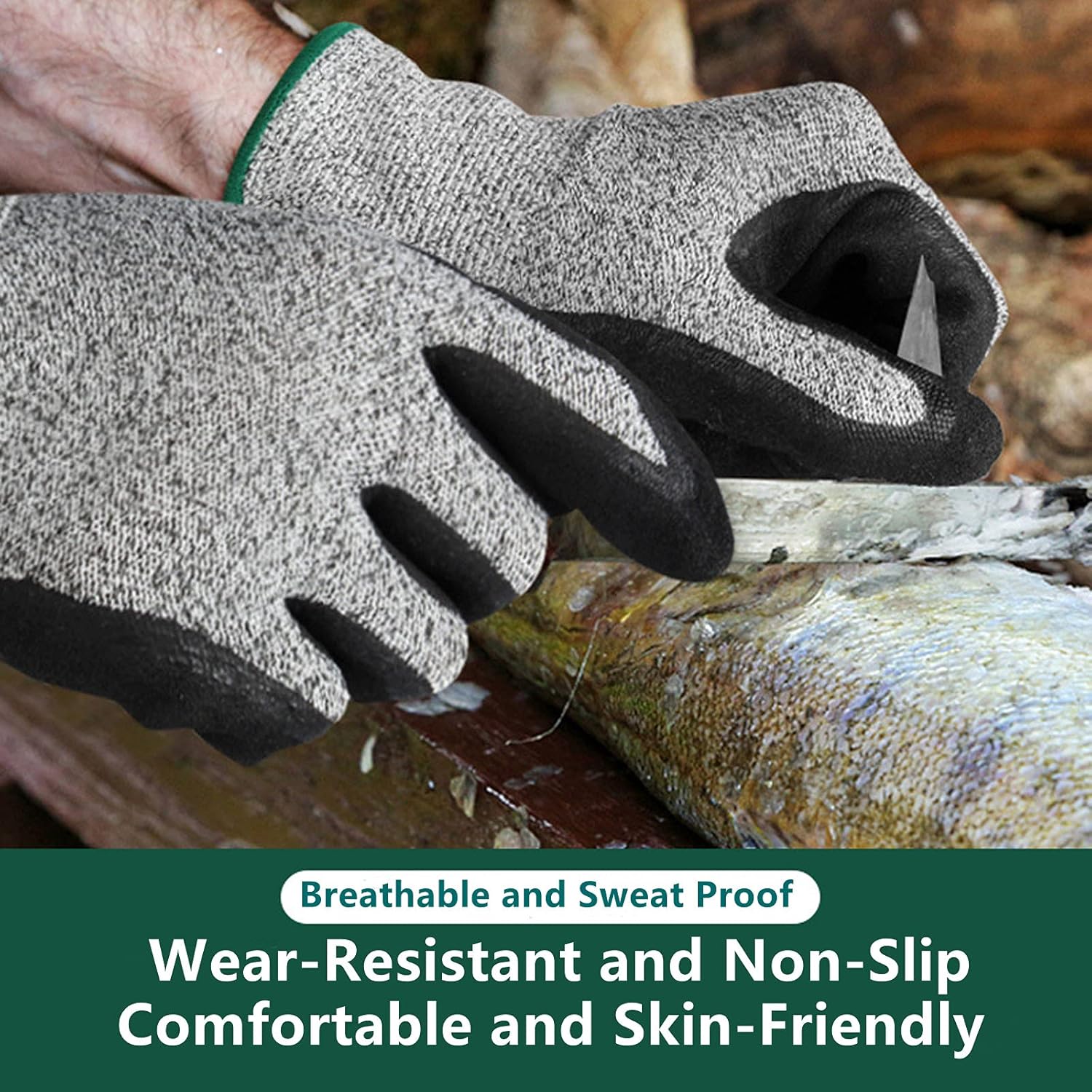 Gant Anti Coupure,Gant Huitre La Protection De Niveau 5 En Treillis Métallique En Acier inoxydable Convient Aux Gants De Travail Pour Les Huîtres - 5