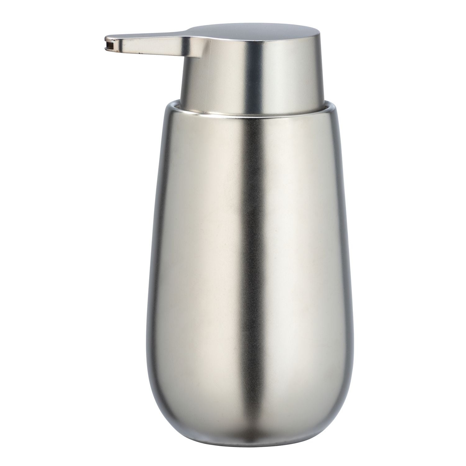 Distributeur de savon design mat Badi - Argent chromé - 2