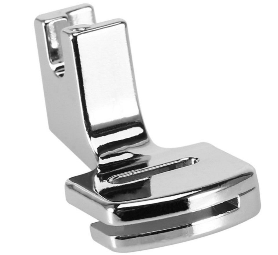 Piedino premistoffa universale per infilatura del filo per macchine da cucire Alfa, Singer, Juki, Elna e Lidl; in rattan a basso profilo. - 4