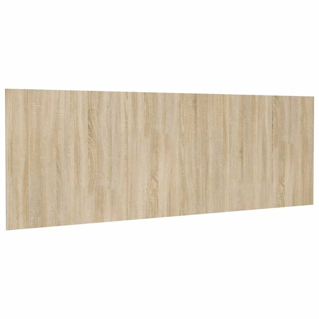 Cabecero cama - Mueble cabecero pared madera contrachapada roble Sonoma 240x1,5x80cm