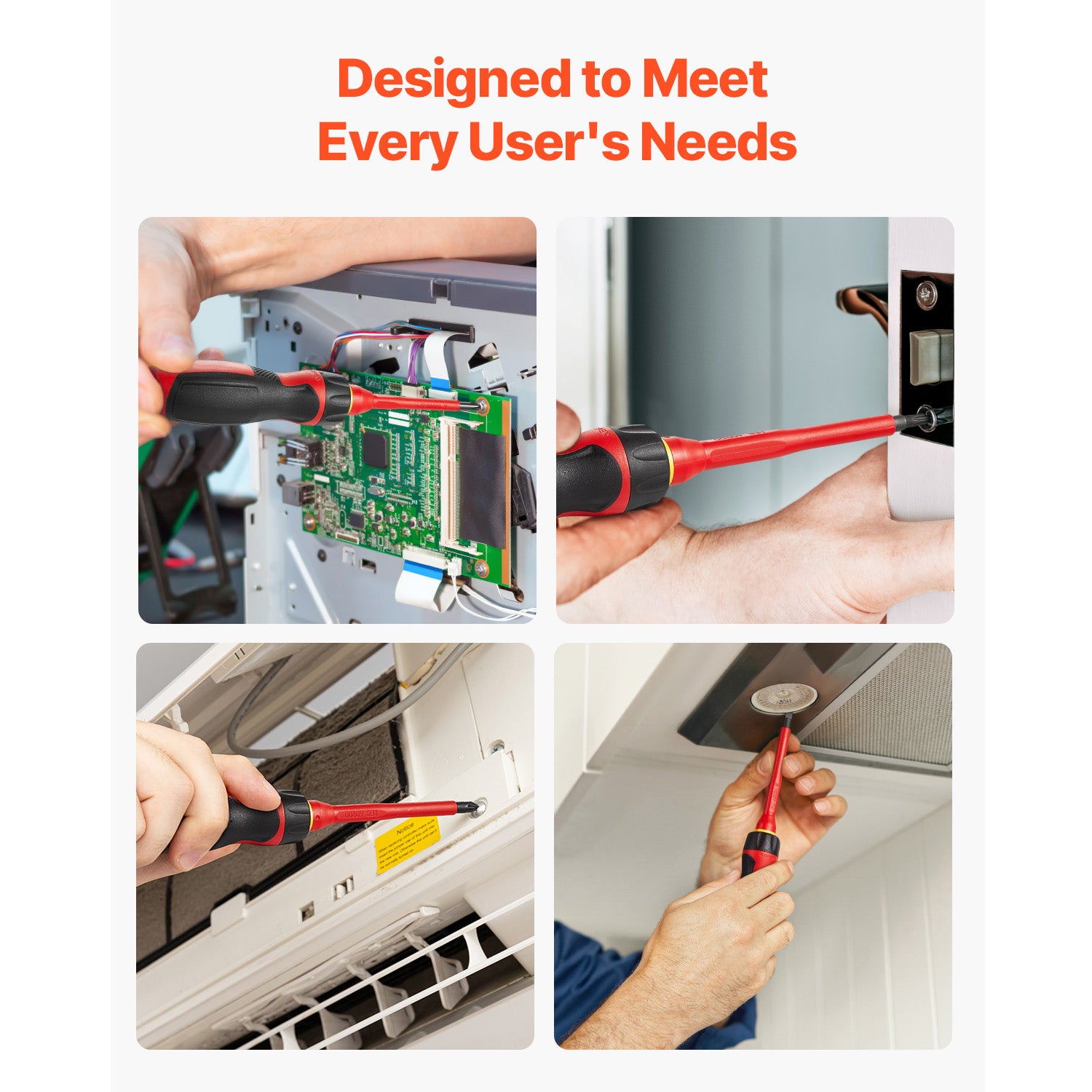 Jeu de tournevis isolés SucceBuy 13 pièces,outils d'électricien 1000 V,embouts magnétiques Phillips,fendus et Torx (professionnels) - 8