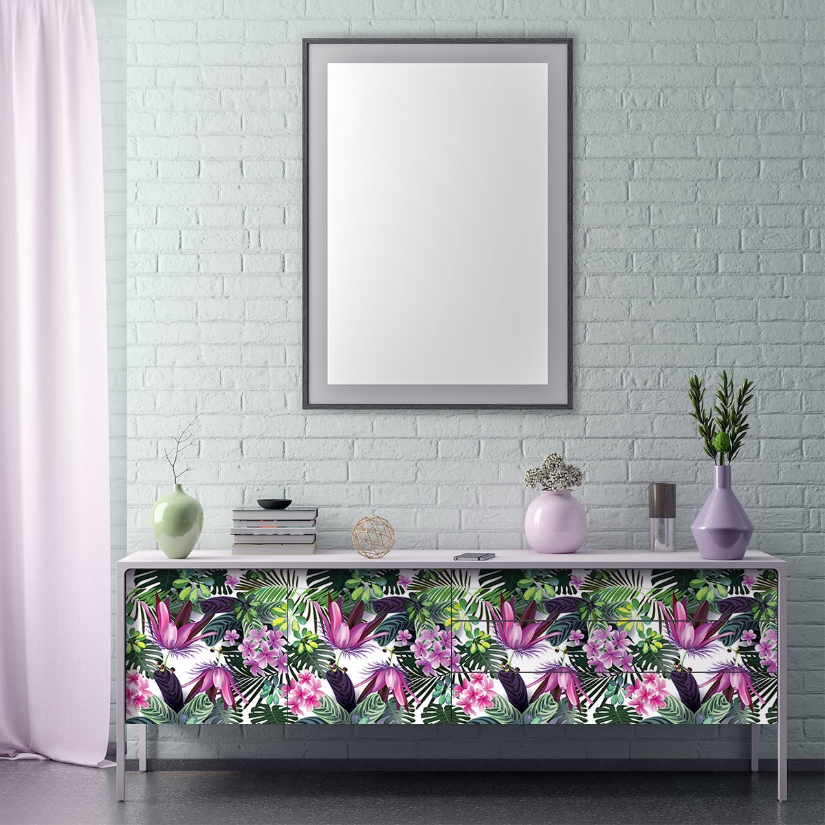 Adesivo mobili tropicale samana - Sticker adesivo - adesivi murali - 40x60cm - 5