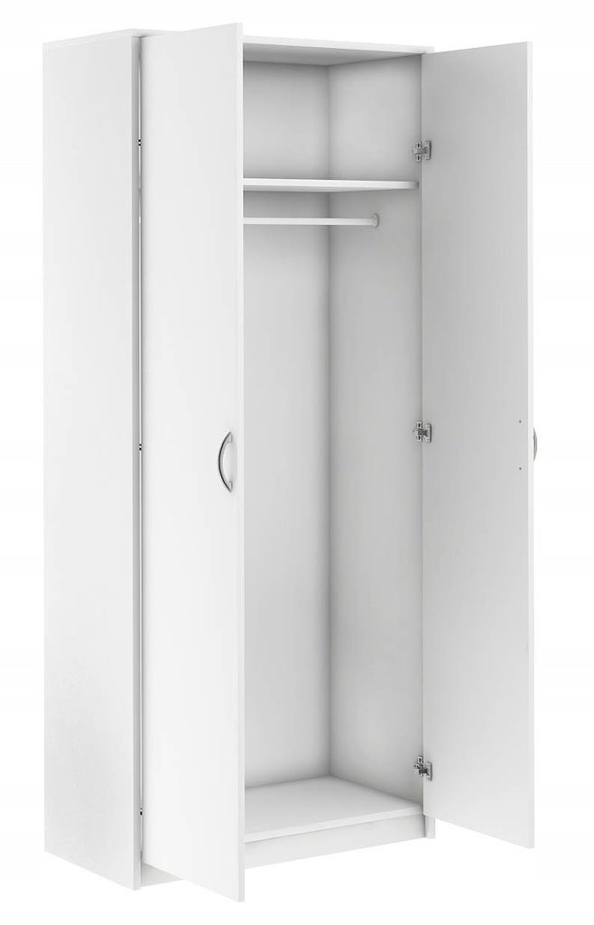 Szafa szafka 2D1P BIAŁA 85cm komoda regał półka - 2