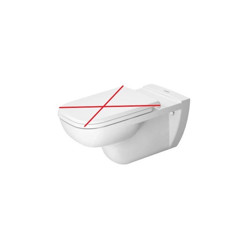 WC suspendu Duravit D-Code, à fond creux, 360x700x365mm, 2228090000 ...