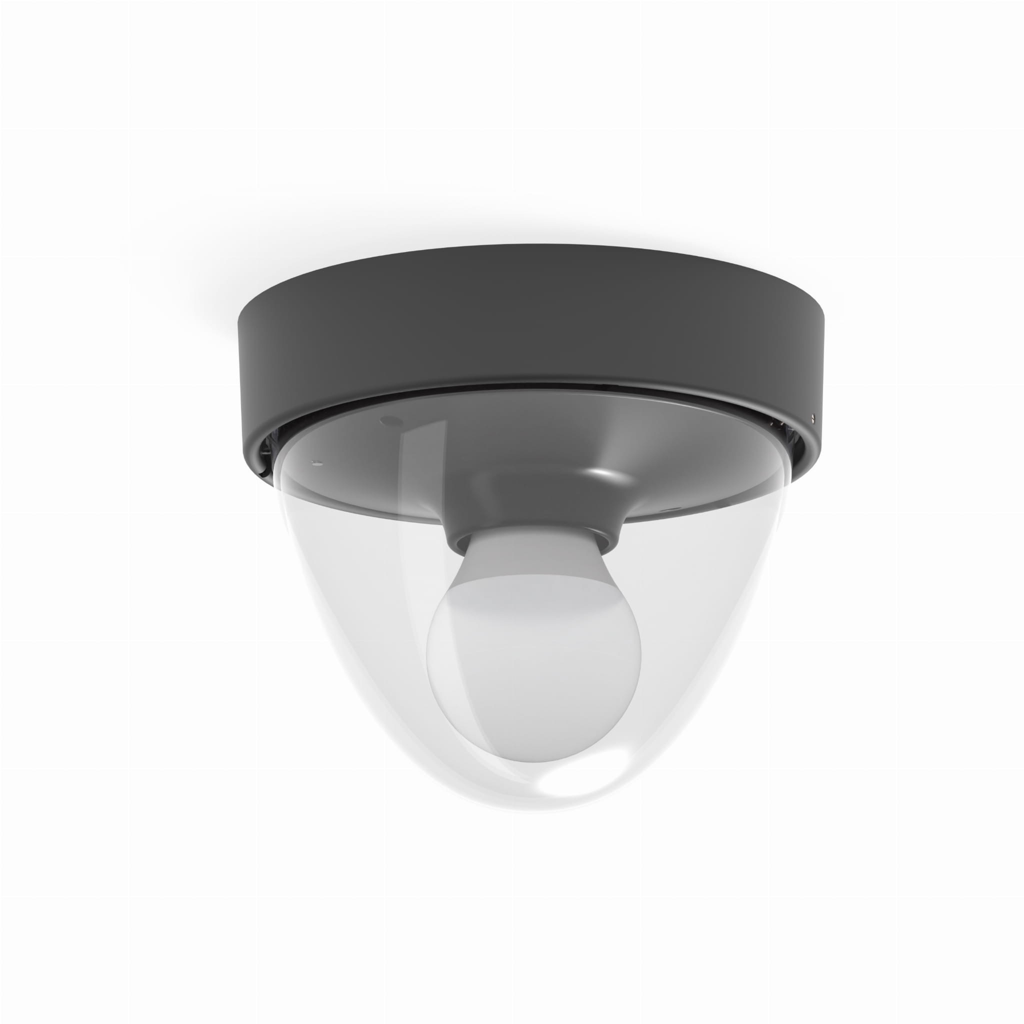 Plafon Nook okrągły czarno-przezroczysty 1xE27x10W wym: 15,5 x 17 cm IP44 tworzywo sztuczne Nowodvorski Lighting
