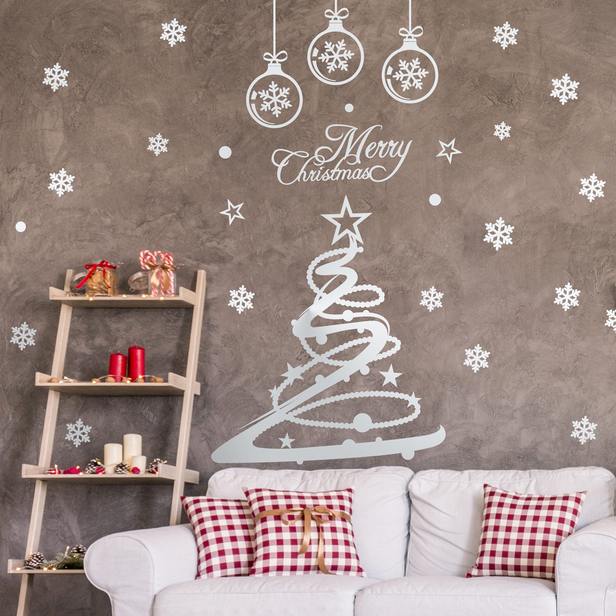 30 Stickers électrostatiques étoiles - Autocollants Adhésifs Fenêtres Noël - Décoration Fêtes