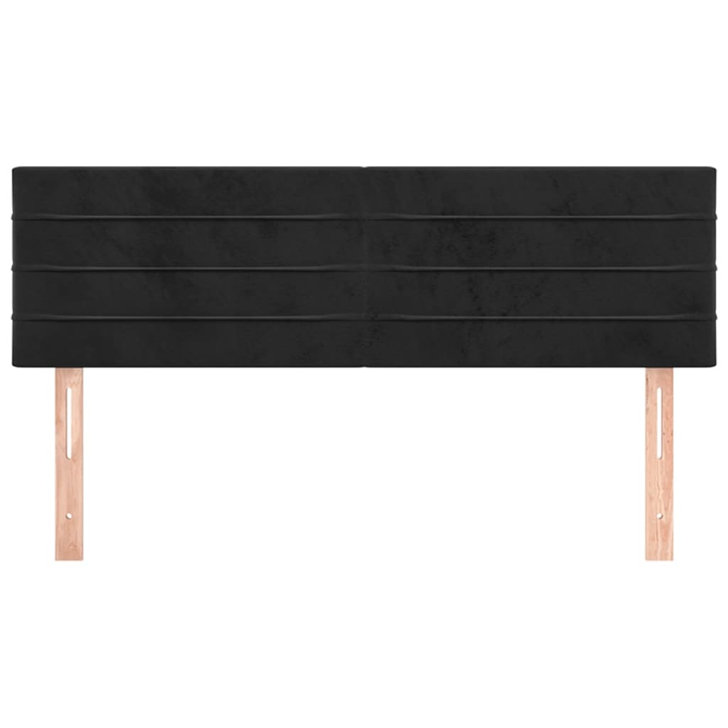 Maison Exclusive - Têtes de lit 2 pcs Noir 72x5x78/88 cm Velours - 3