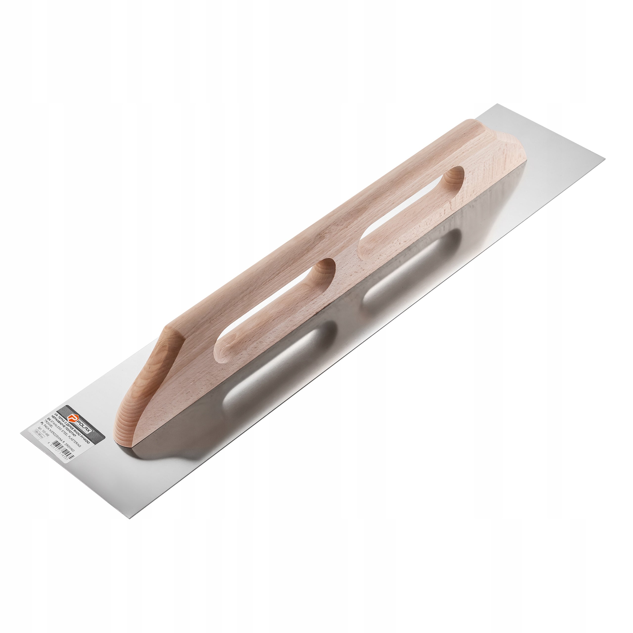 Paca nierdzewna gładka rączka drewniana 130 Х 600 mm Polax