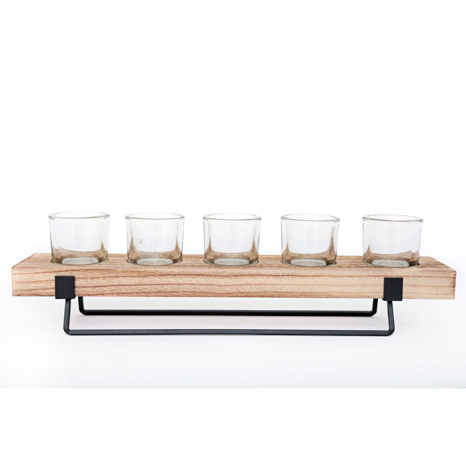 24 Portacandele In Legno Per Candele Votive | Altezza 4 Cm | Centrotavola Rustico Per Matrimoni E Feste