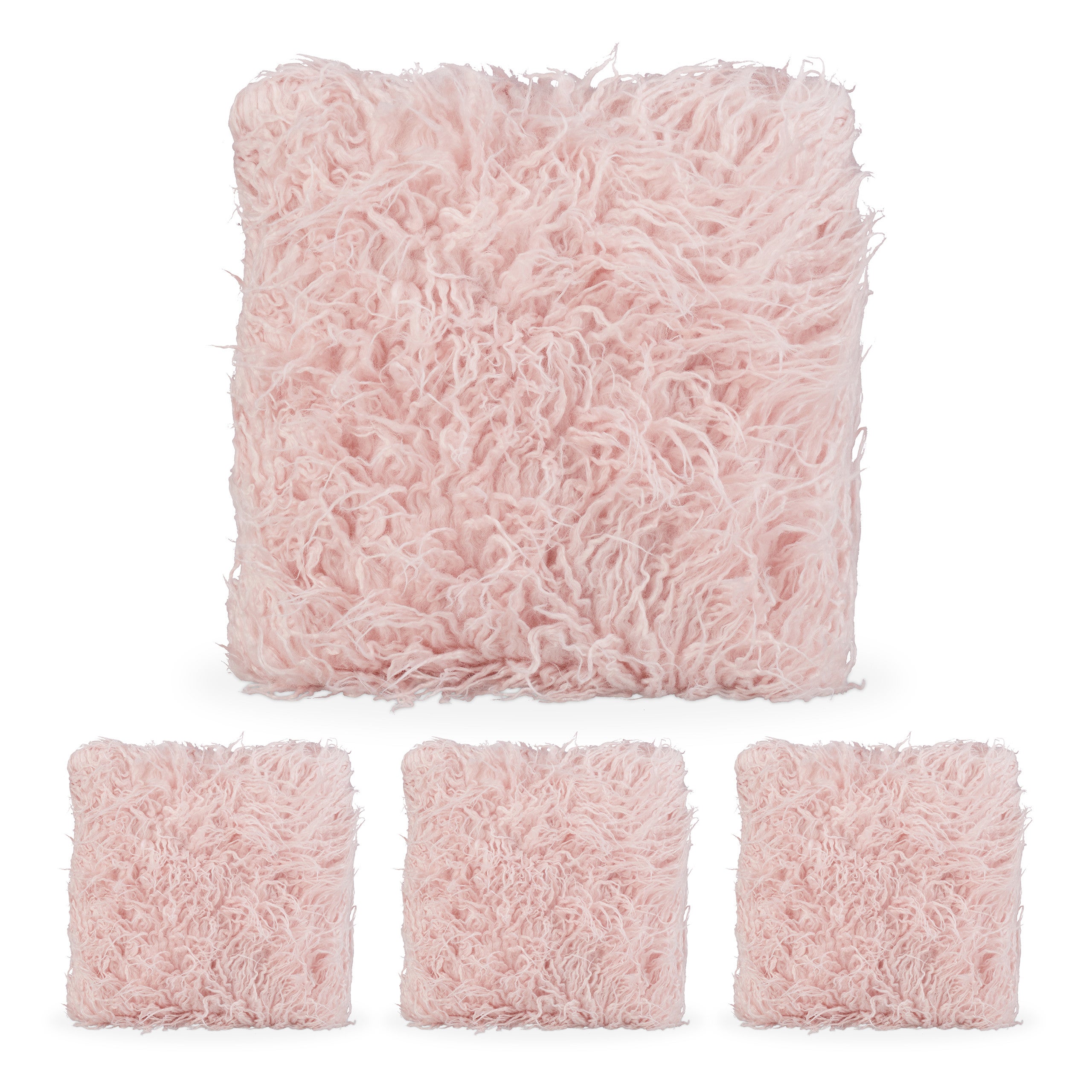 BUYUE - Juego de 4 cojines magnéticos de lino natural de 14 x 14 pulgadas para silla de metal
