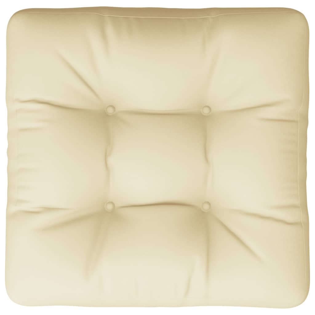 Cojín para sofá de palets tela crema 60x60x12 cm v8652 60 x 60 x 12 cm / Crema - 6