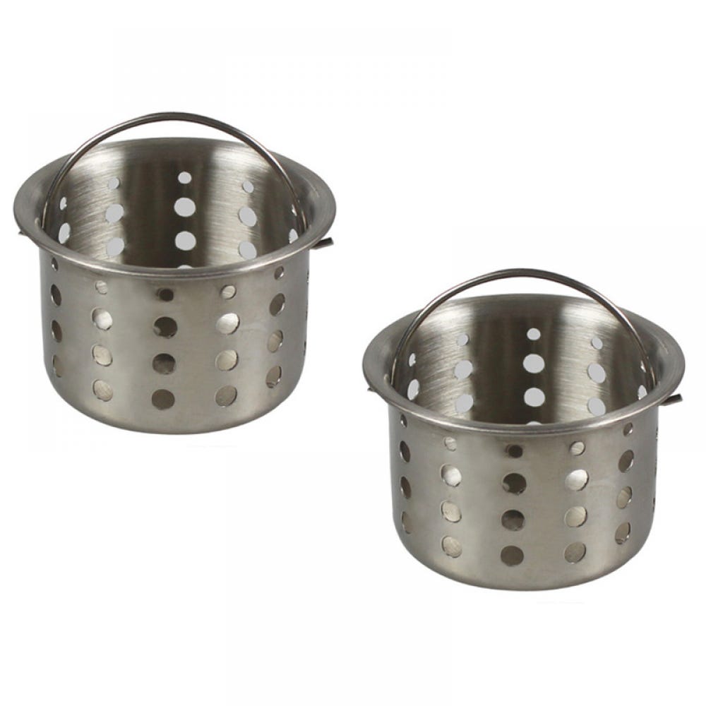 Filtro per lavello da cucina, cestello interno in acciaio inox - 2 pezzi | Leroy Merlin Filtro per lavello da cucina, cestello interno in acciaio inox - 2 pezzi | Leroy Merlin