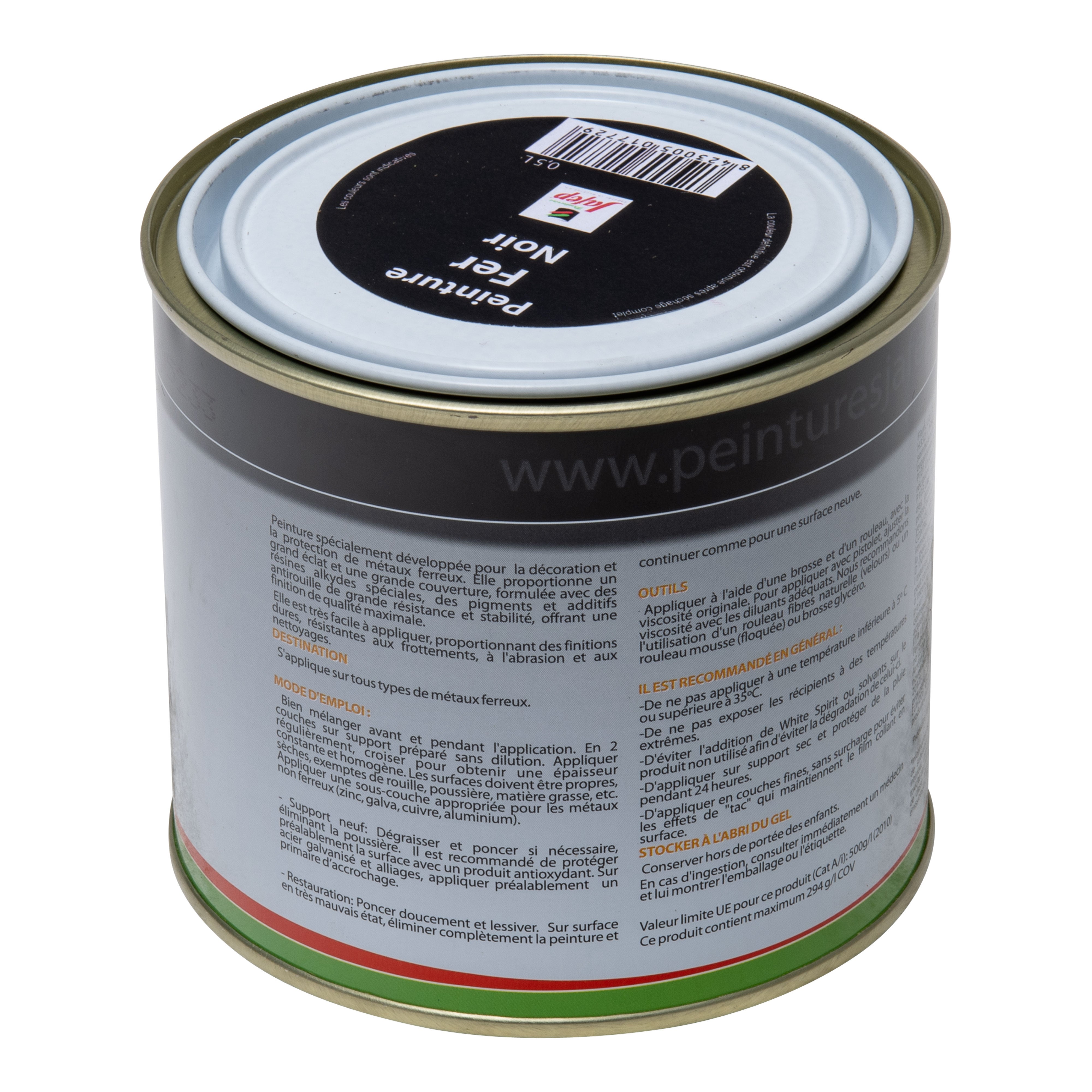Vernice fer antiruggine nera 0,5l - 4
