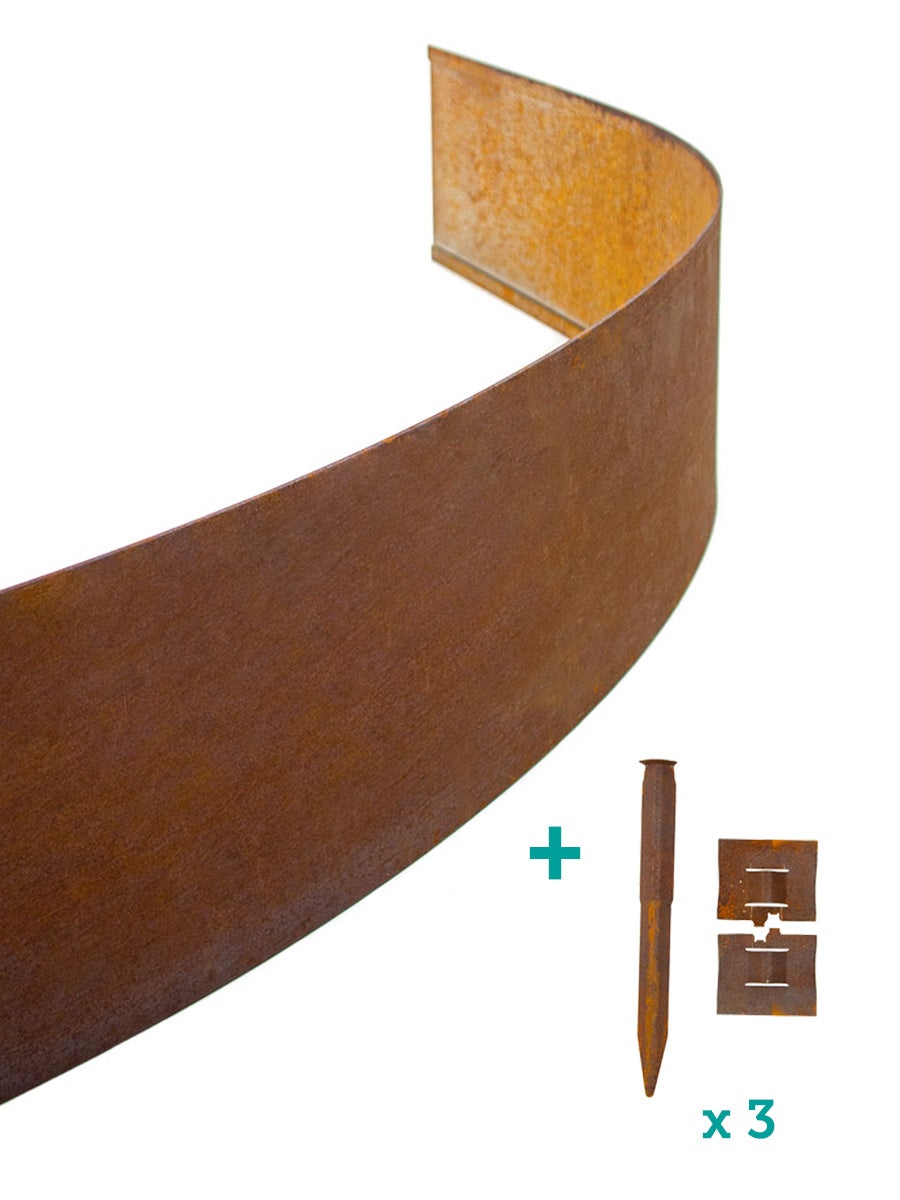Bordure de jardin en corten Multi-Edge ADVANCE | (200x20cm) - 2