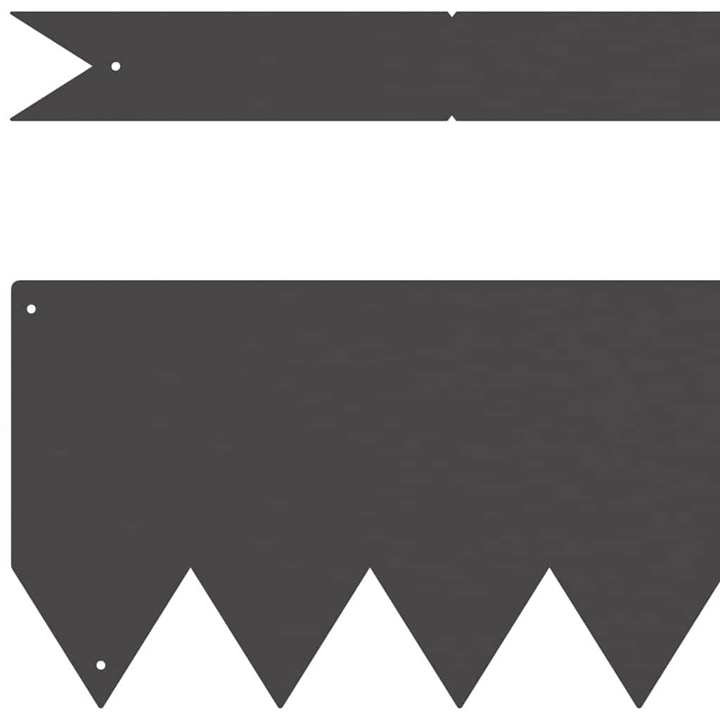 Maison Exclusive - Bordure de Pelouse 10 pcs Noir 100 x 0.05 x 20 cm - 4