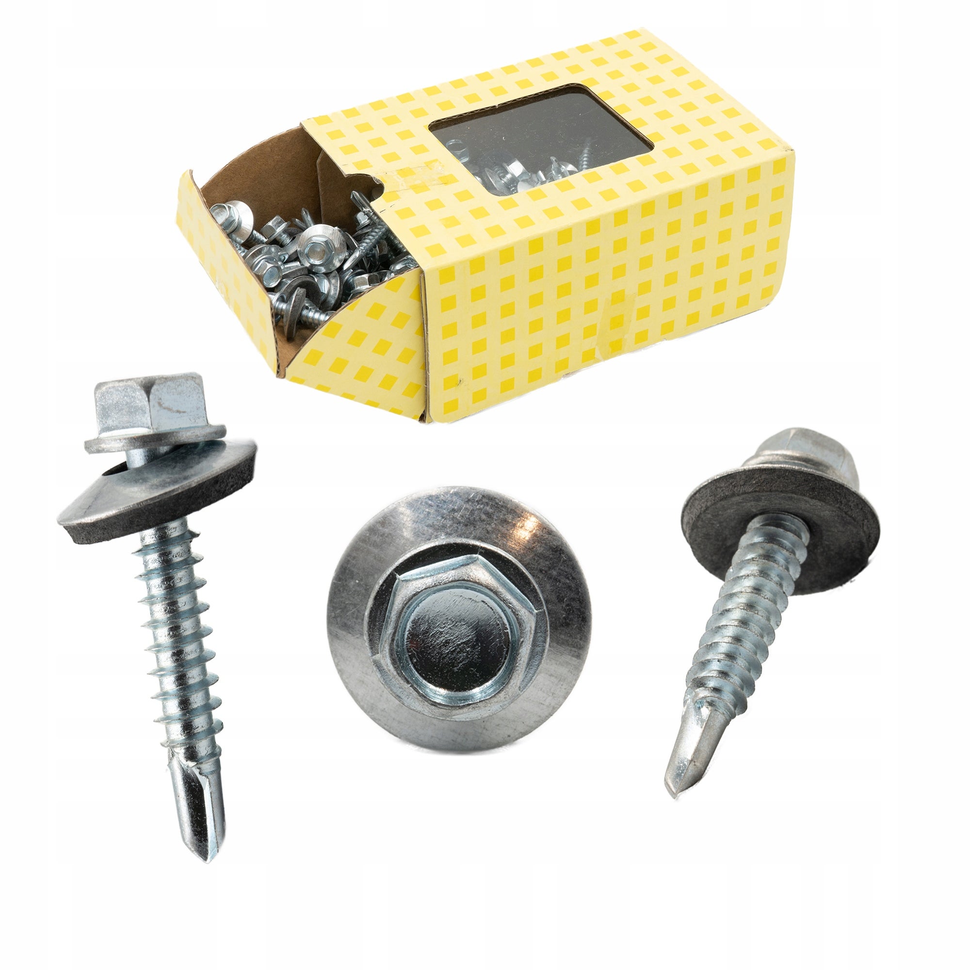 Wkręty samowiercące blachowkręt 6,3 x 25mm z EPDM - 100 szt. PGB