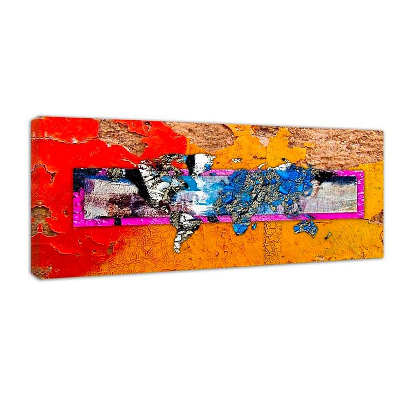 Tableau monde carte murale - 120 x 40 cm - 2