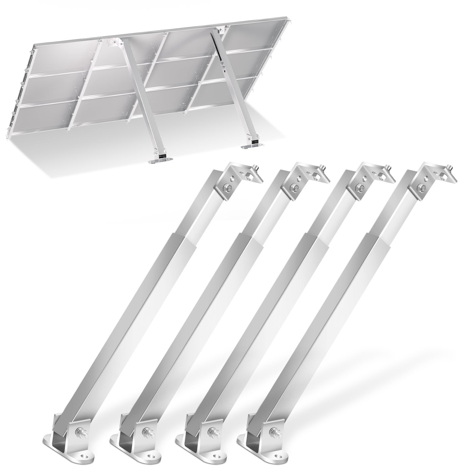 NuaSol Support de panneau solaire pour toit plat