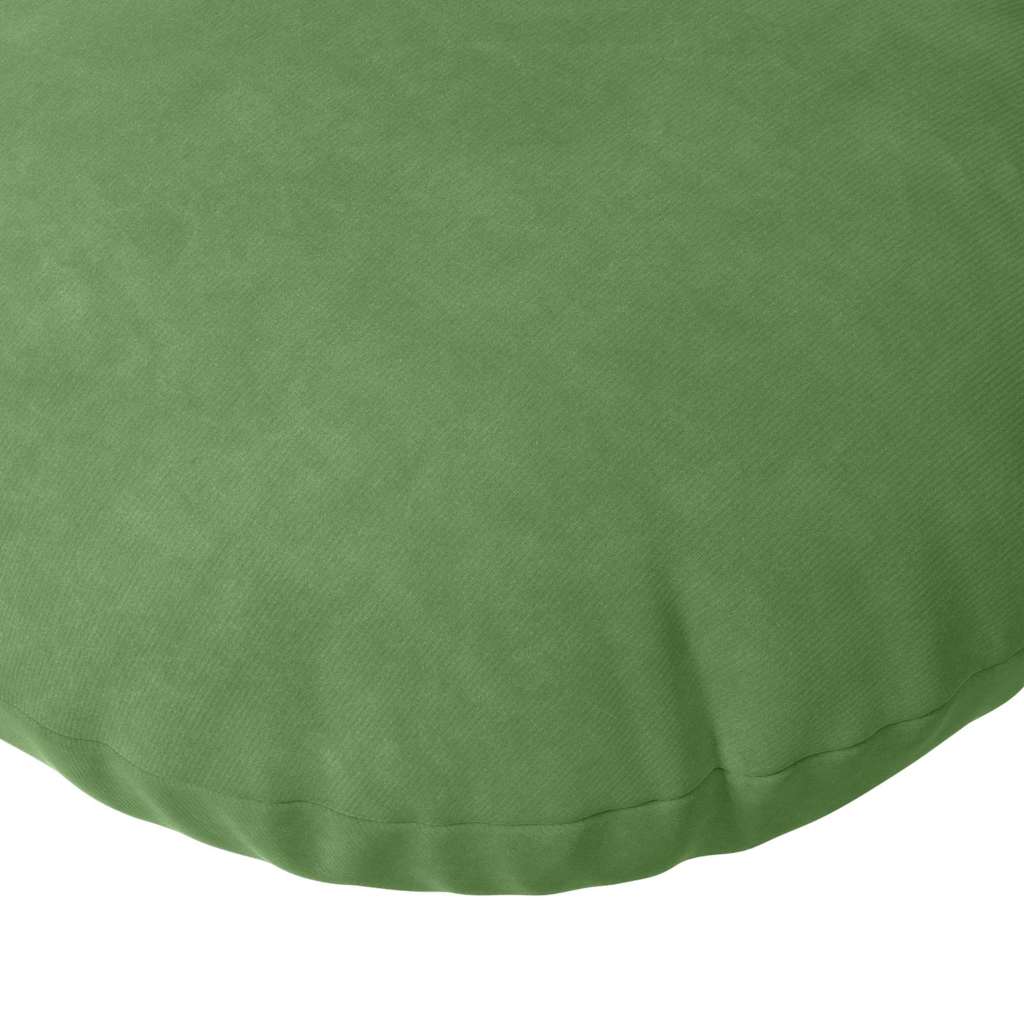 Cojines de asiento, 2 unidades, verde claro, Ø 40 x 13 cm, terciopelo - 7