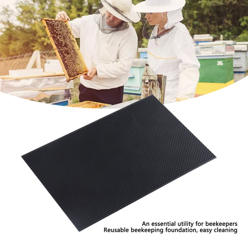 Conjunto de 3 folhas de cera plástica para colmeias, ferramenta para apicultura. - 4