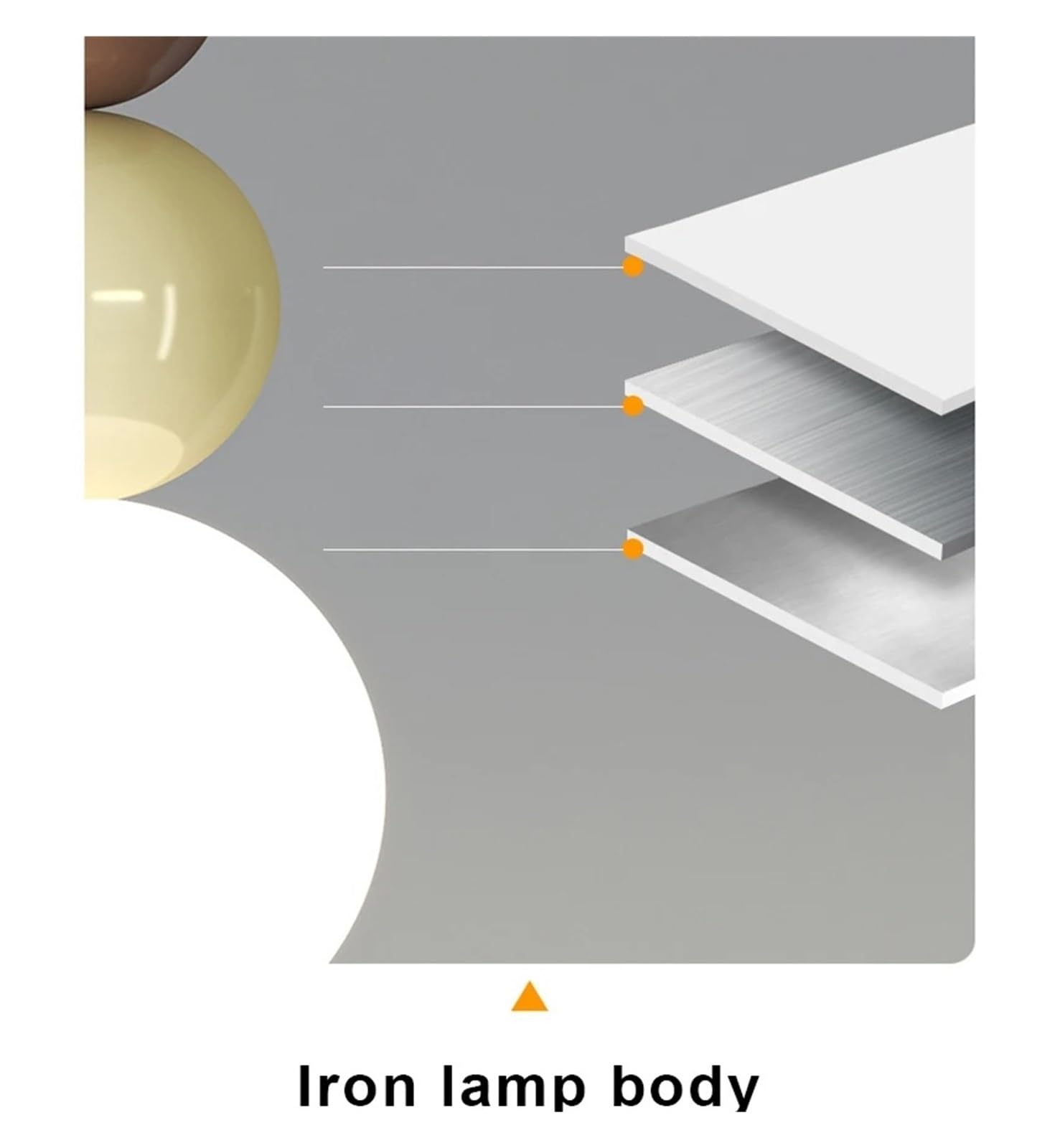 Lampa sufitowa do montażu podtynkowego w stylu nordyckim - nowoczesna lampa wisząca z trójkolorowym oświetleniem LED do sypialni i jadalni (żółty) - 6