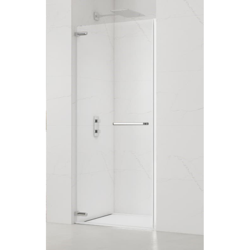 Swiss Aqua Technologies TGD NEW 80x200cm porta doccia battente anticalcare con profilo cromato lucido (SATTGDO80NIKA) - 3