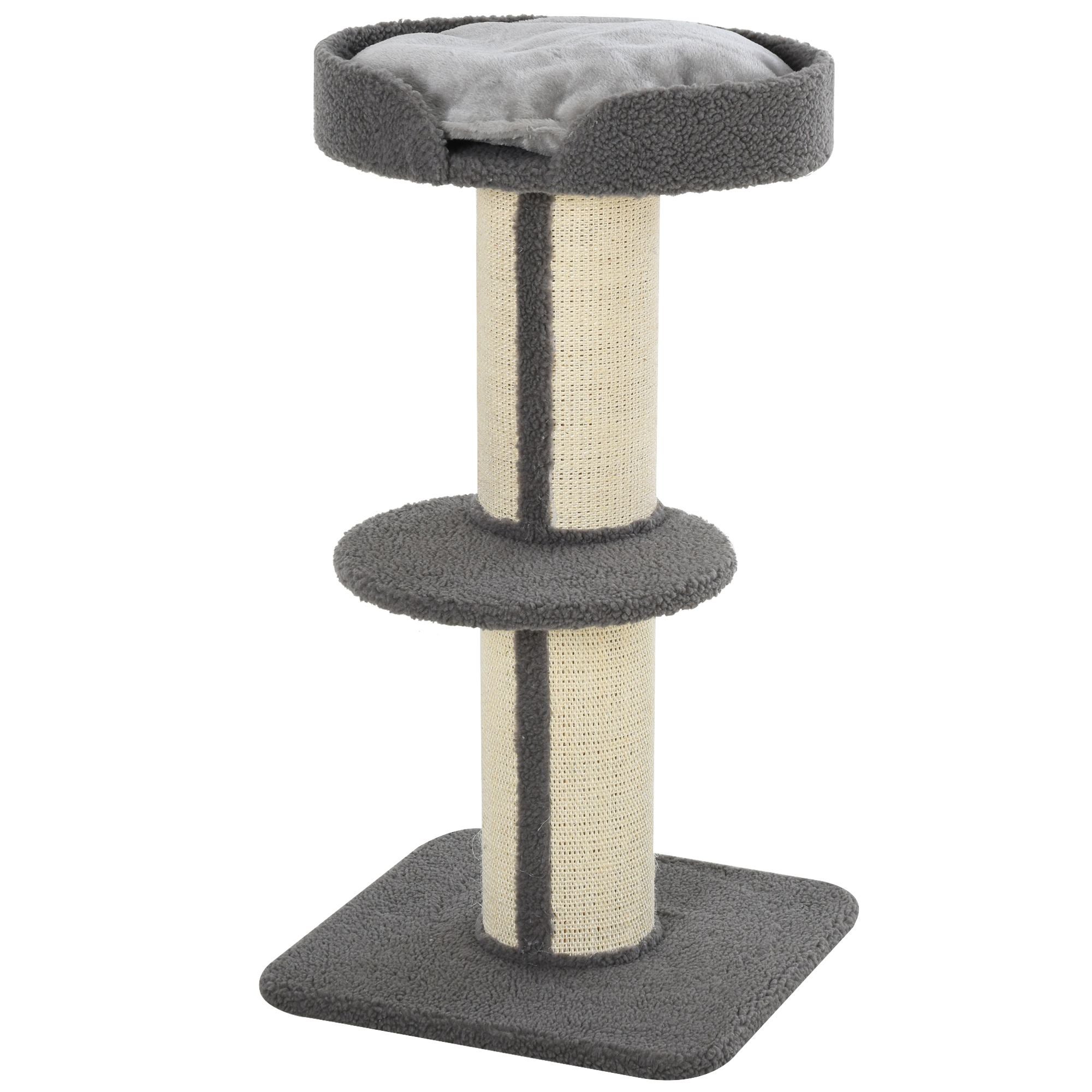 Arbre à chat 91 cm avec poteaux en sisal, plateforme, coussins ...