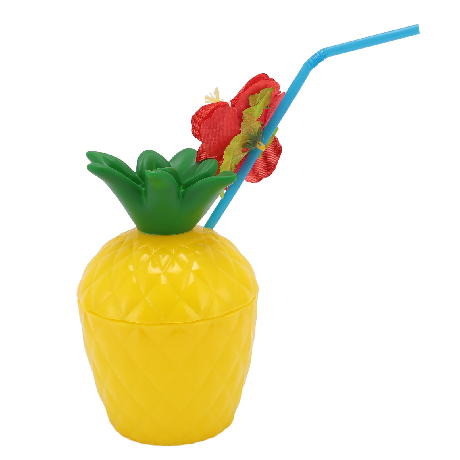 48 Bicchieri Di Plastica Hawaiani Con Coperchi E Cannucce - 680 Ml, Riutilizzabili, Assortiti In 6 Colori Tropicali Per Feste A Tema - 3