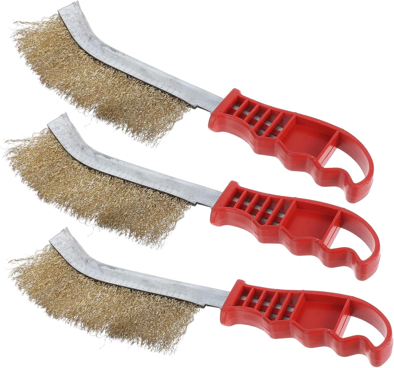 3 Pièces Brosse à Nettoyer pour Barbecue Brosse Acier Inoxydable à Long Manche Outil de Nettoyage pour Cuisinés Accessoires de Barbecue - 2