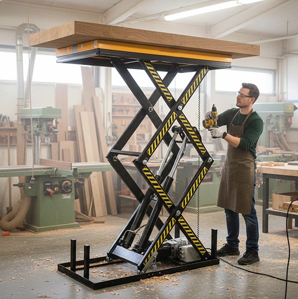 Plateforme élévatrice électrique - Levée max 1780 mm - Capacité max 1000kg - Table de levage industrielle - 1321053120 - 4