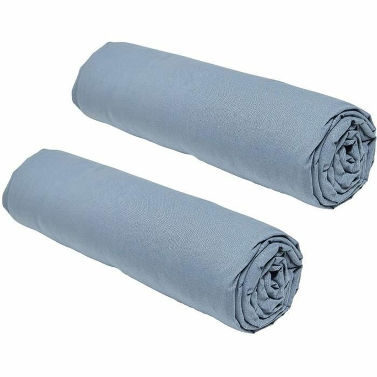 Zestaw 2 Prześcieradeł z Gumką TODAY Essential 160x200 cm Denim Bawełna
