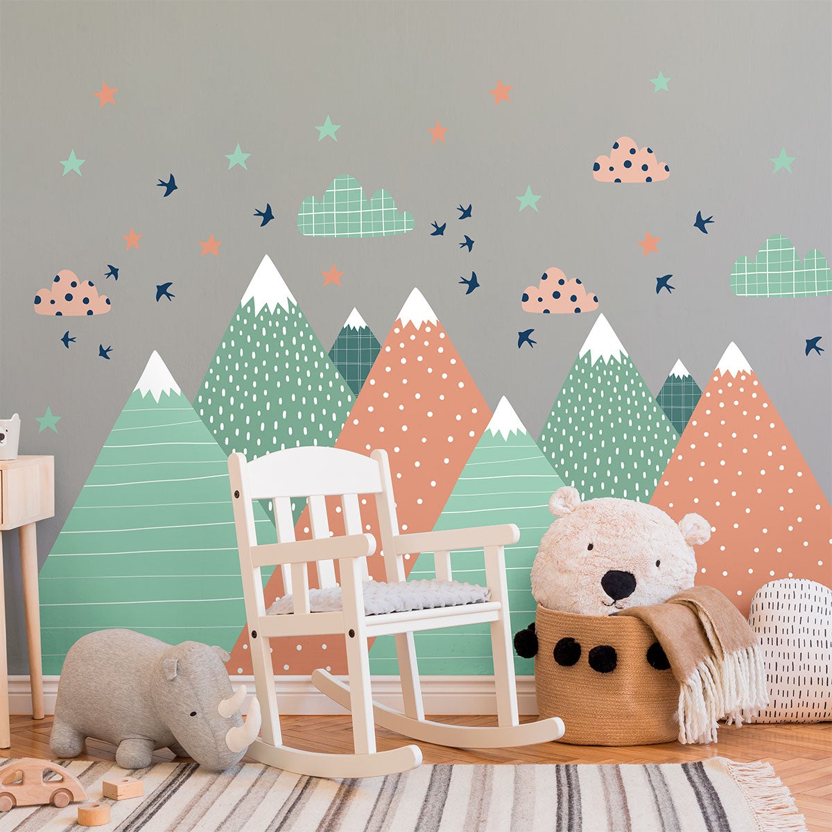Adesivo bambino di montagna scandinavo rodika - Sticker adesivo - adesivi murali - 50x75cm - 7