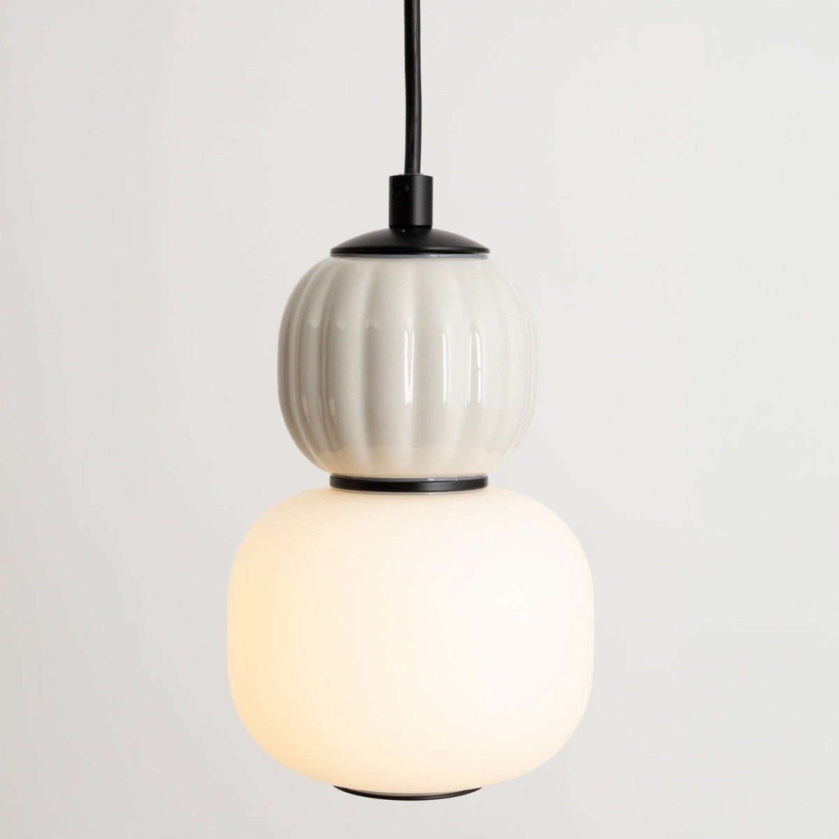 Lampa sufitowa ryflowana LED MODERN 5W ciepła 330lm szkło czarno-szara wym:149x12x12cm IP20 Maxlight - 3