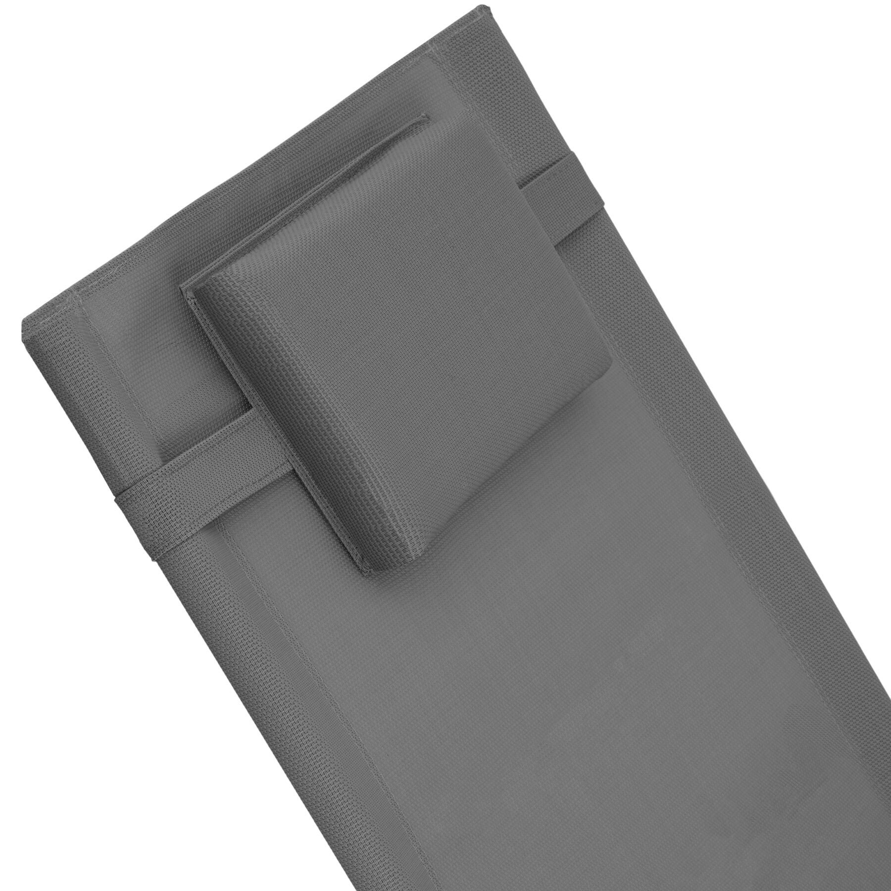 Lettino prendisole ergonomico con funzione dondolo grigio spiaggia TECTAKE - 7