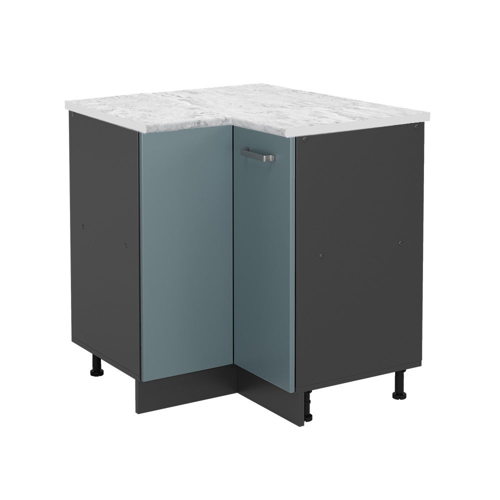 Vicco Szafka narożna R-Line, Niebiesko-szary, 75.6 cm BR Marmur