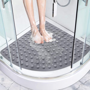 Tapis Antidérapant Pour Baignoire 100x40 Cm - PVC, Ventouses, Trous De Drainage Larges
