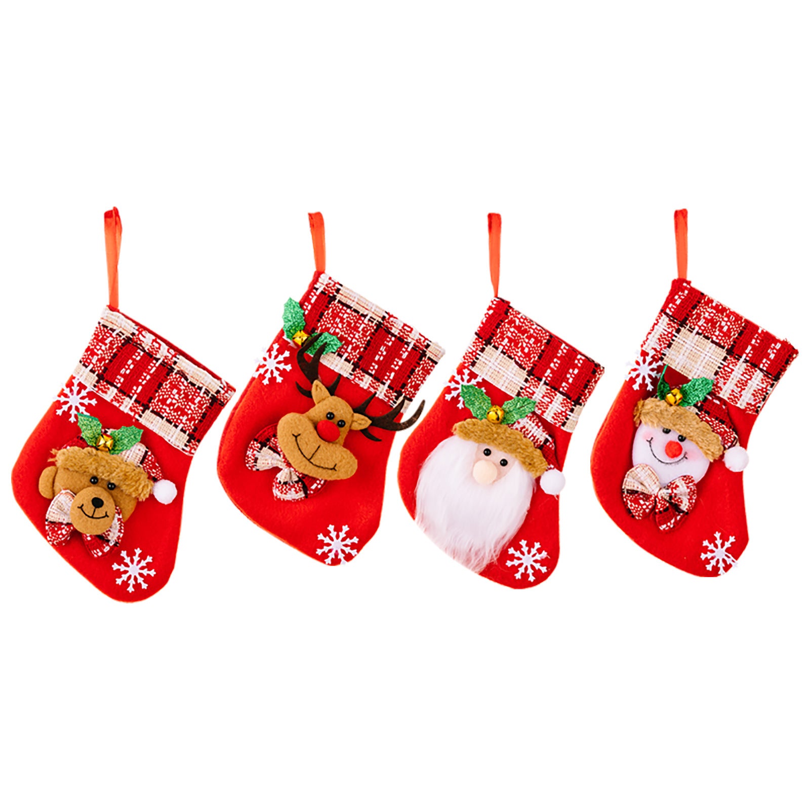 Calze natalizie 2024, mini calza di Natale, ornamento da appendere all'albero di Natale, calze natalizie a maglia, calza di Natale per decorazione interna (R