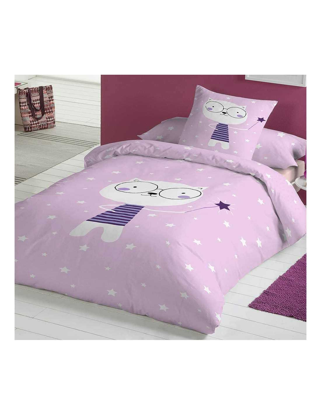 COTTON ARTean Funda Nordica Infantil/Juvenil Reversible Clara