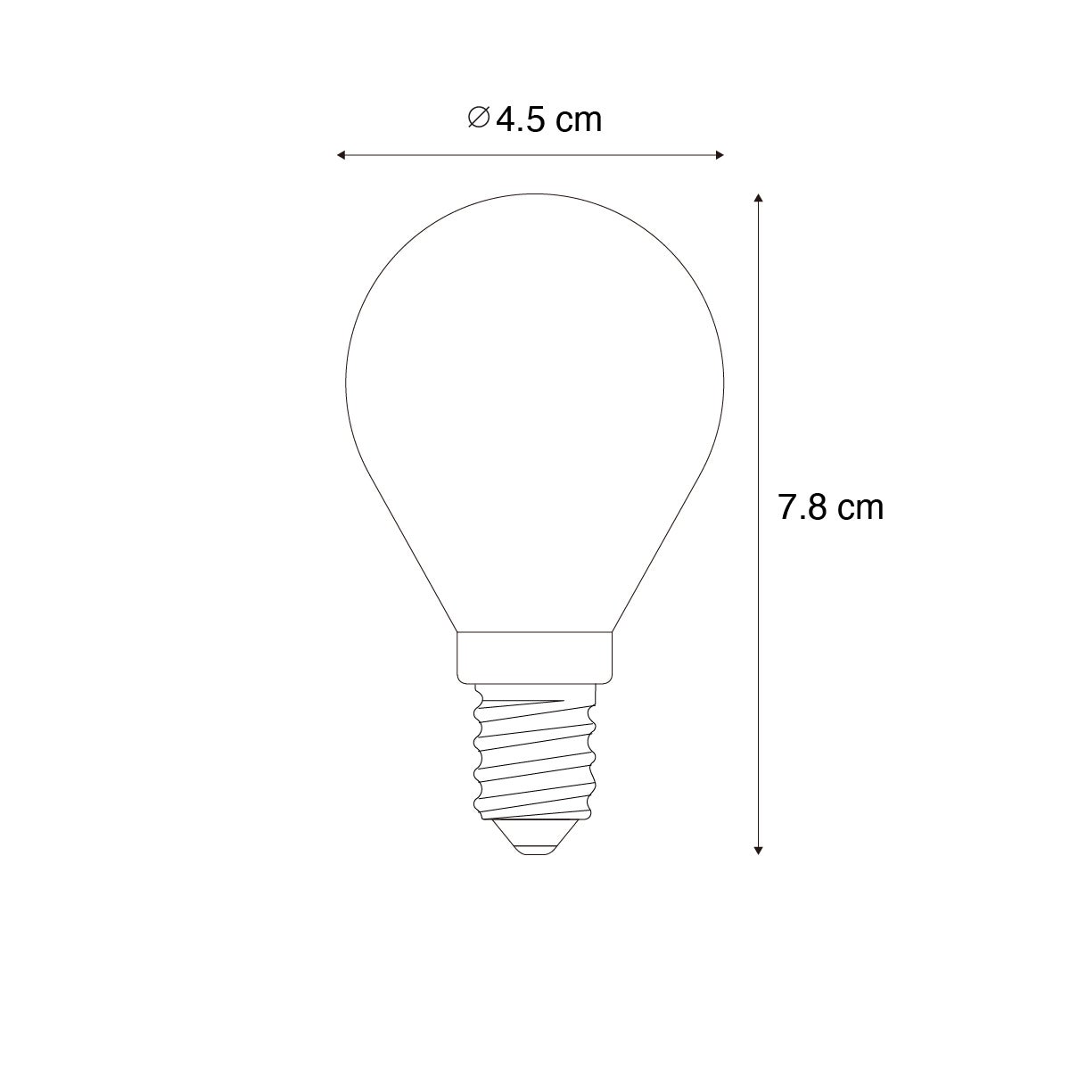 Ampoule LED E14 à intensité variable P45 transparente 3W 250 lm 2700K - 4